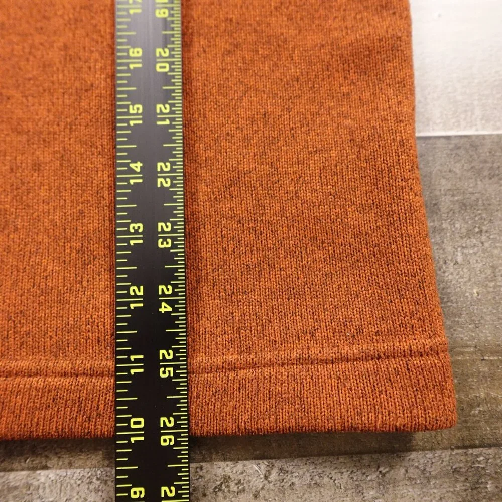 Banana Republic Polartec Quarter Zip Fleece Men’s Size‎ Medium Rust Orange Warm